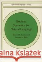 Boolean Semantics for Natural Language