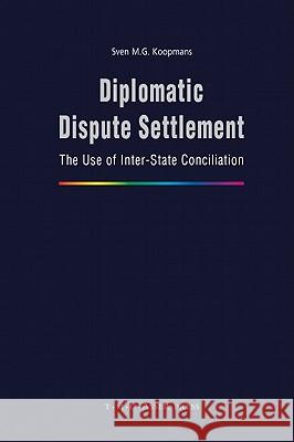 Diplomatic Dispute Settlement: The Use of Inter-State Conciliation