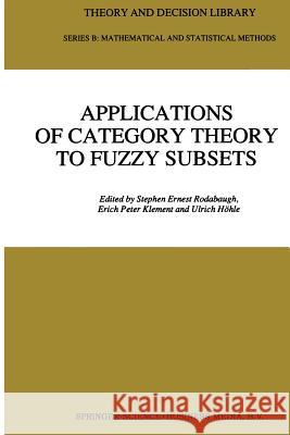 Applications of Category Theory to Fuzzy Subsets