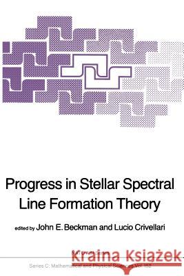 Progress in Stellar Spectral Line Formation Theory