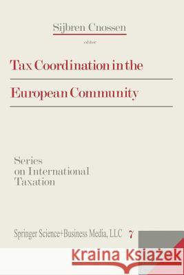 Tax Coordination in the European Community