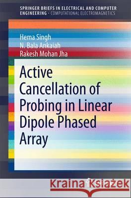 Active Cancellation of Probing in Linear Dipole Phased Array