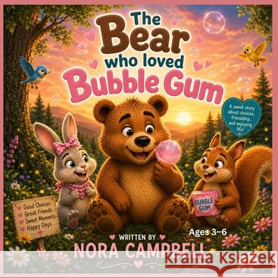 The Bear Who Loved Bubble Gum: A Sweet Story About Choices, Friendship, and Enjoying Life Children ages 3-6