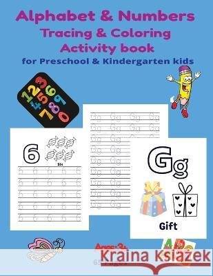 Alphabet and Numbers Tracing and Coloring Activity Book