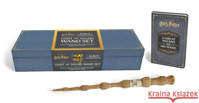 Harry Potter: Albus Dumbledore Light and Sound Wand Set: Plays 12 Sounds from the Films Including Dumbledore's Voice!