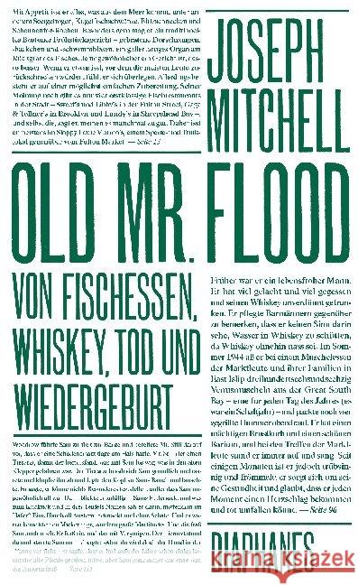 Old Mr. Flood : Geschichten von Fischessen, Whiskey, Tod und Wiedergeburt Mitchell, Joseph 9783037348789 diaphanes - książka