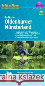 Oldenburger Munsterland Cycling Map: 2014  9783850003803 Verlag Esterbauer - książka