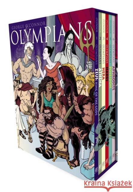 Olympians Boxed Set Books 1-6: Zeus, Athena, Hera, Hades, Poseidon & Aphrodite O'Connor, George 9781626720596 First Second - książka