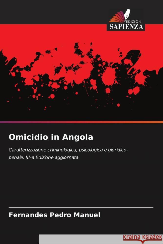 Omicidio in Angola Pedro Manuel, Fernandes 9786206396468 Edizioni Sapienza - książka