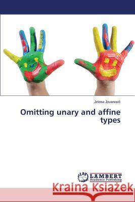 Omitting Unary and Affine Types Jovanovi 9783659512858 LAP Lambert Academic Publishing - książka