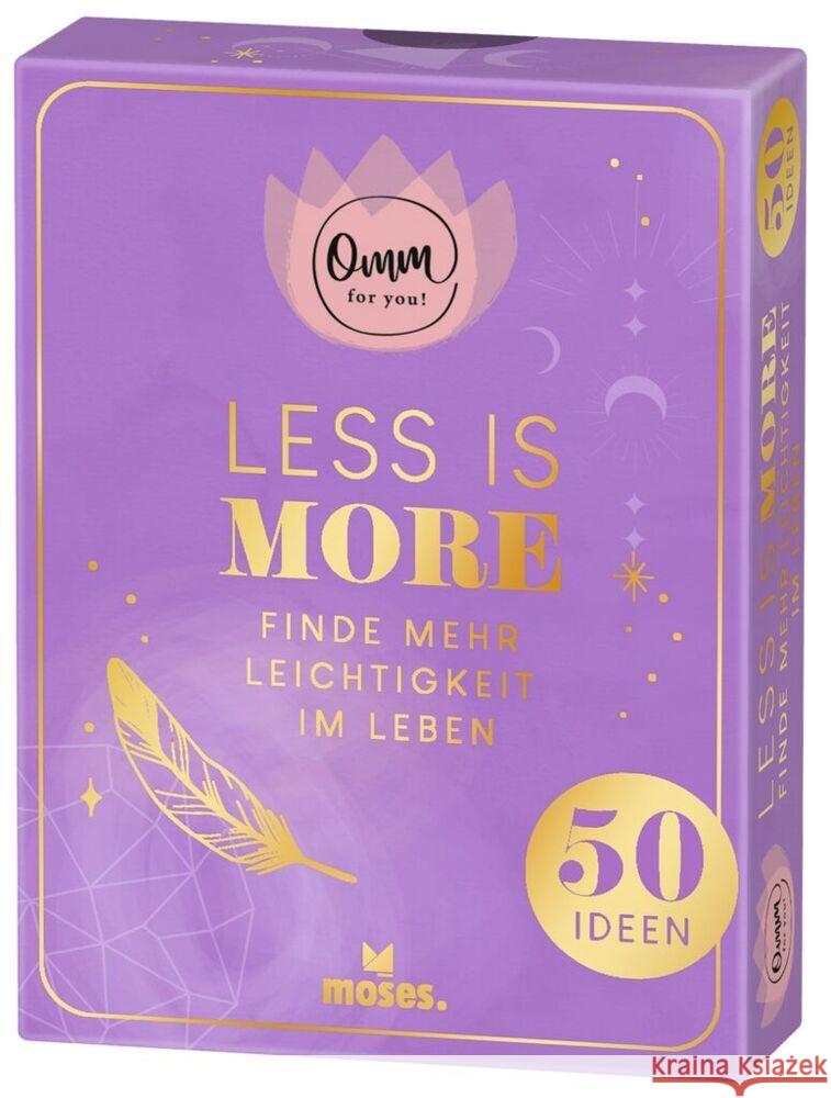 Omm for you Less is more Ickler, Ingrid 9783964552457 moses. Verlag - książka