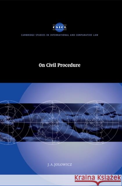 On Civil Procedure J. A. Jolowicz James Crawford John Bell 9780521584197 Cambridge University Press - książka