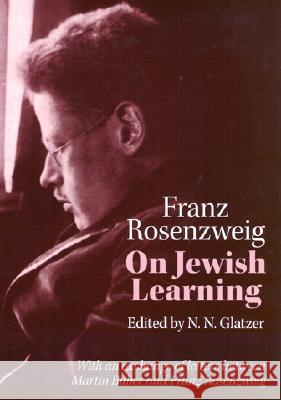 On Jewish Learning Franz Rosenzweig Nahum N. Glatzer N. N. Glatzer 9780299182342 University of Wisconsin Press - książka