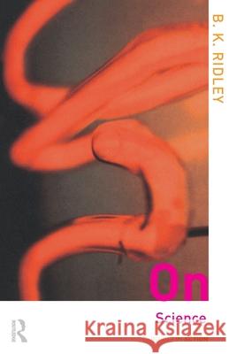 On Science Brian K Ridley 9780415249805  - książka