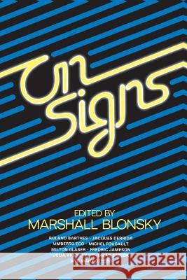 On Signs Marshall Blonsky 9780801830075 Johns Hopkins University Press - książka