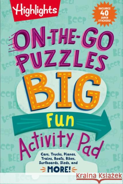 On-The-Go Puzzles Big Fun Activity Pad Highlights 9781644726792 Highlights Press - książka