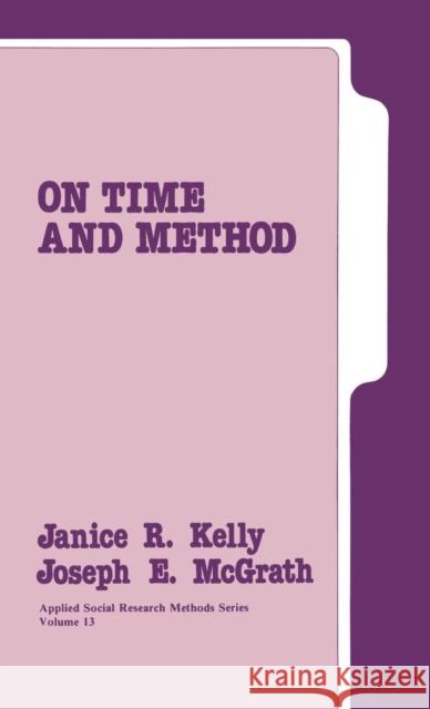 On Time and Method  9780803930469 SAGE Publications Inc - książka