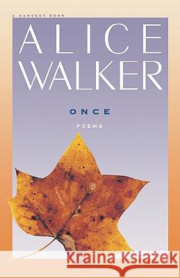 Once Alice Walker 9780156687454 Harvest Books - książka