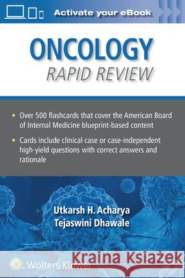 Oncology Rapid Review Flash Cards Acharya & Dhawale   9781975153519 Wolters Kluwer Health - książka