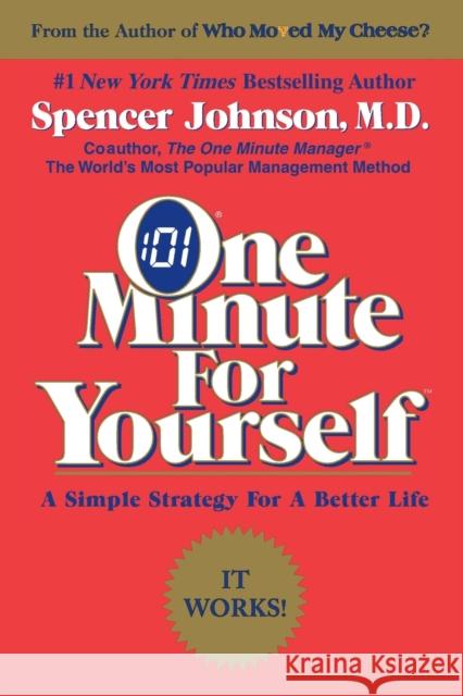 One Minute for Yourself Spencer Johnson 9780688163563 HarperCollins Publishers - książka
