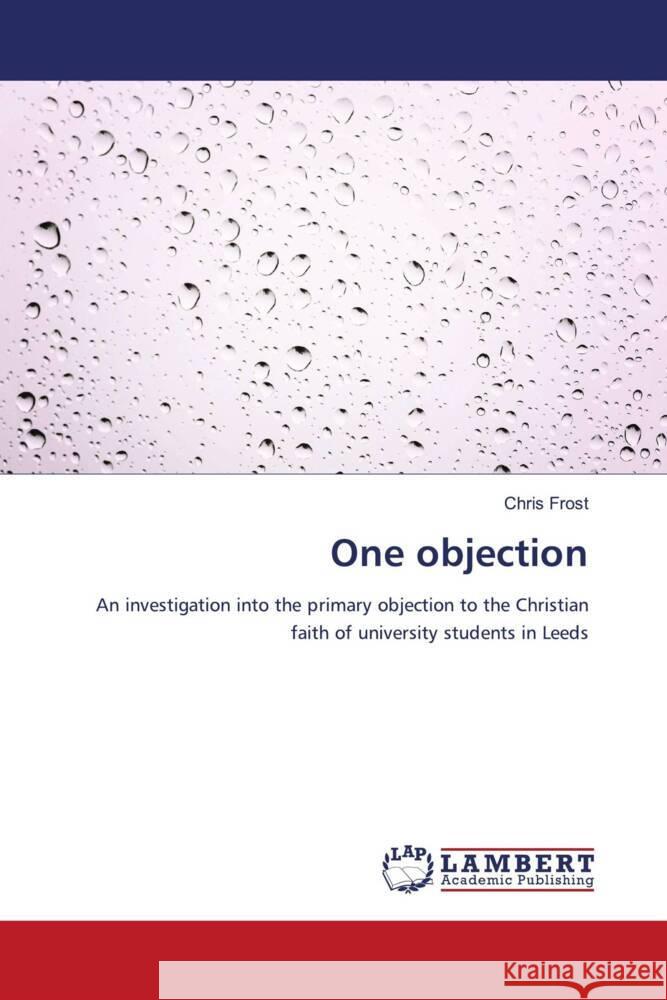 One objection Frost, Chris 9786203026320 LAP Lambert Academic Publishing - książka