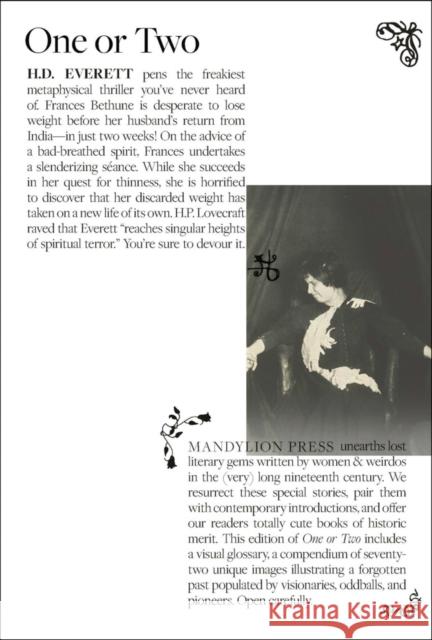 One or Two Everett, H.D. 9798988606130 Mandylion Press - książka