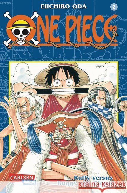 One Piece - Ruffy versus Buggy, der Clown Oda, Eiichiro   9783551745828 Carlsen - książka