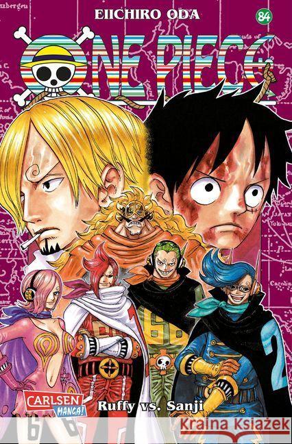 One Piece - Ruffy vs. Sanji Oda, Eiichiro 9783551717856 Carlsen - książka
