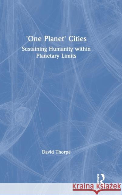 'One Planet' Cities: Sustaining Humanity Within Planetary Limits Thorpe, David 9781138615090 Routledge - książka