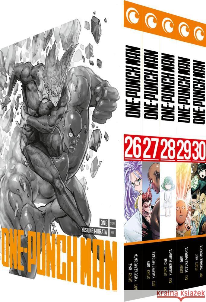 ONE-PUNCH MAN - Band 26-30 im Sammelschuber ONE 9782889516308 Crunchyroll Manga - książka
