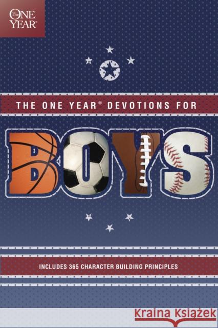 One Year Book of Devotions for Boys Debbie Bible Betty Free 9780842336208 Tyndale Kids - książka