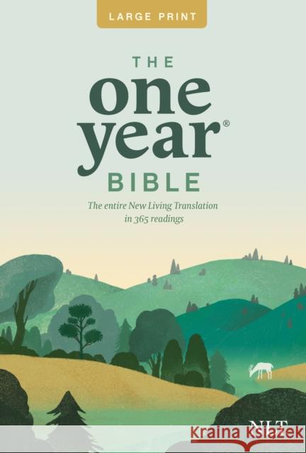 One Year Premium Slimline Bible-NLT-Large Print 10th Anniversary Tyndale House Publishers 9781414312446 Tyndale House Publishers - książka