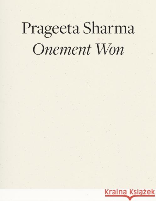 Onement Won Prageeta Sharma 9798891060357 Wave Books - książka