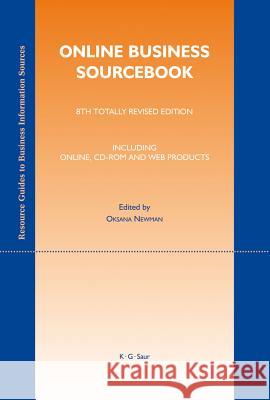 Online Business Sourcebook Oksana Newman 9783598117664 K. G. Saur - książka