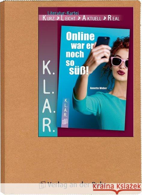 Online war er noch so süß!, Literatur-Kartei : 7.-10. Klasse  9783834639233 Verlag an der Ruhr - książka