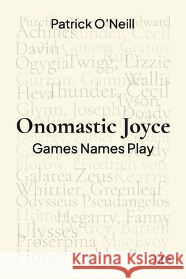 Onomastic Joyce Patrick O'Neill 9781049805566 University of Toronto Press - książka