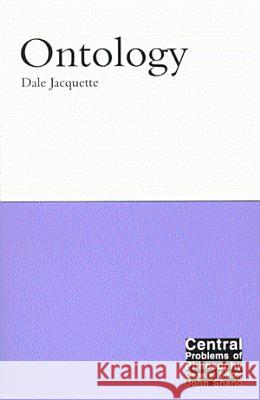 Ontology Dale Jacquette 9780773524637 McGill-Queen's University Press - książka