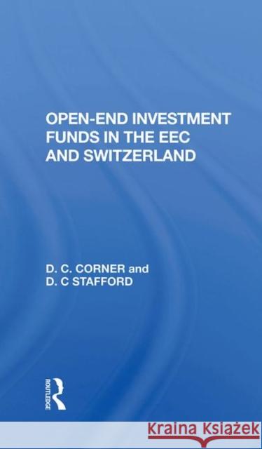 Openend Investment Fund D. C. Corner, D C Corner 9780367281946 Taylor and Francis - książka