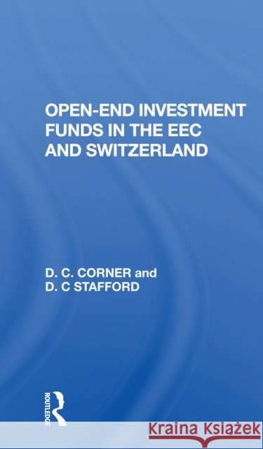 Openend Investment Fund D. C. Corner 9780367297404 Routledge - książka