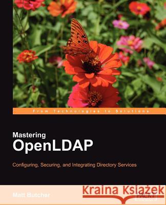 Openldap for Developers Butcher, Matt 9781847191021 Packt Publishing - książka