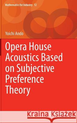 Opera House Acoustics Based on Subjective Preference Theory Yoichi Ando 9784431554226 Springer - książka