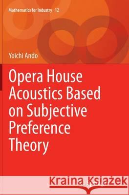 Opera House Acoustics Based on Subjective Preference Theory Yoichi Ando 9784431564171 Springer - książka