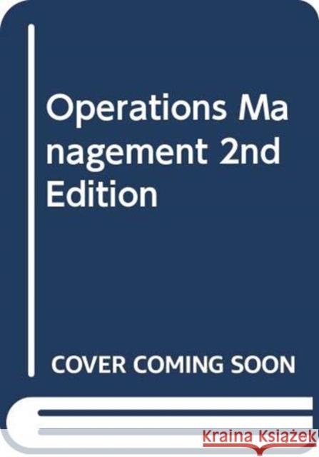 Operations Management 2/e Alan Pilkington 9781526848222 McGraw-Hill - książka