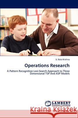 Operations Research U. Bala Krishna 9783659241079 LAP Lambert Academic Publishing - książka