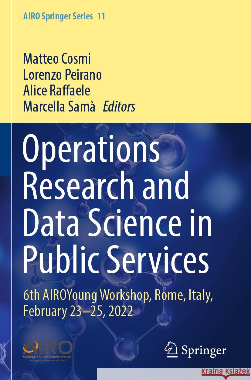 Operations Research and Data Science in Public Services  9783031345487 Springer International Publishing - książka