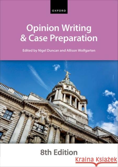 Opinion Writing and Case Preparation The City Law School 9780198923640 Oxford University Press - książka