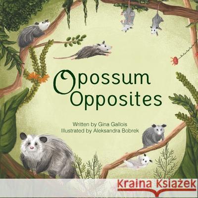 Opossum Opposites Gina E Gallois, Aleksandra Bobrek 9781734542400 Moonflower Press LLC - książka