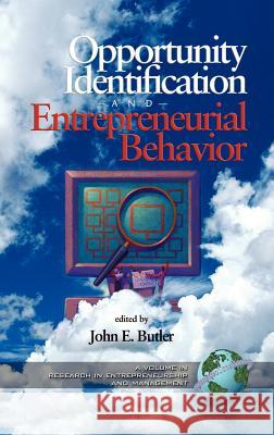 Opportunity Identification and Entrepreneurial Behavior (Hc) Butler, John E. 9781593112431 Information Age Publishing - książka