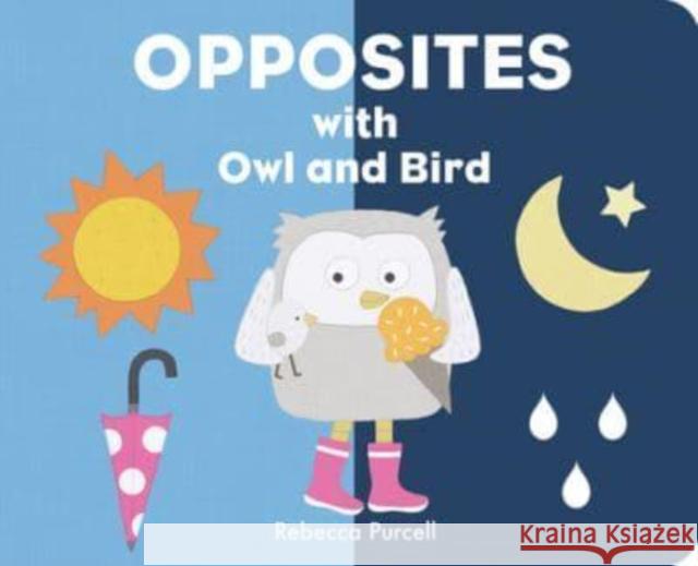 Opposites with Owl and Bird Rebecca Purcell 9781800360075 Starfish Bay Publishing Pty Ltd - książka