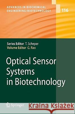 Optical Sensor Systems in Biotechnology Govind Rao 9783642034695 Springer - książka